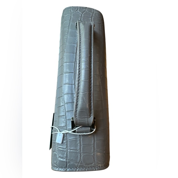 YVES SAINT LAURENT Two way handbag ,Gray croc leather 🌟AUTHENTIC 🌟 - Picture 4 of 12